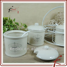 CERAMIC JAR WITH HOLDER